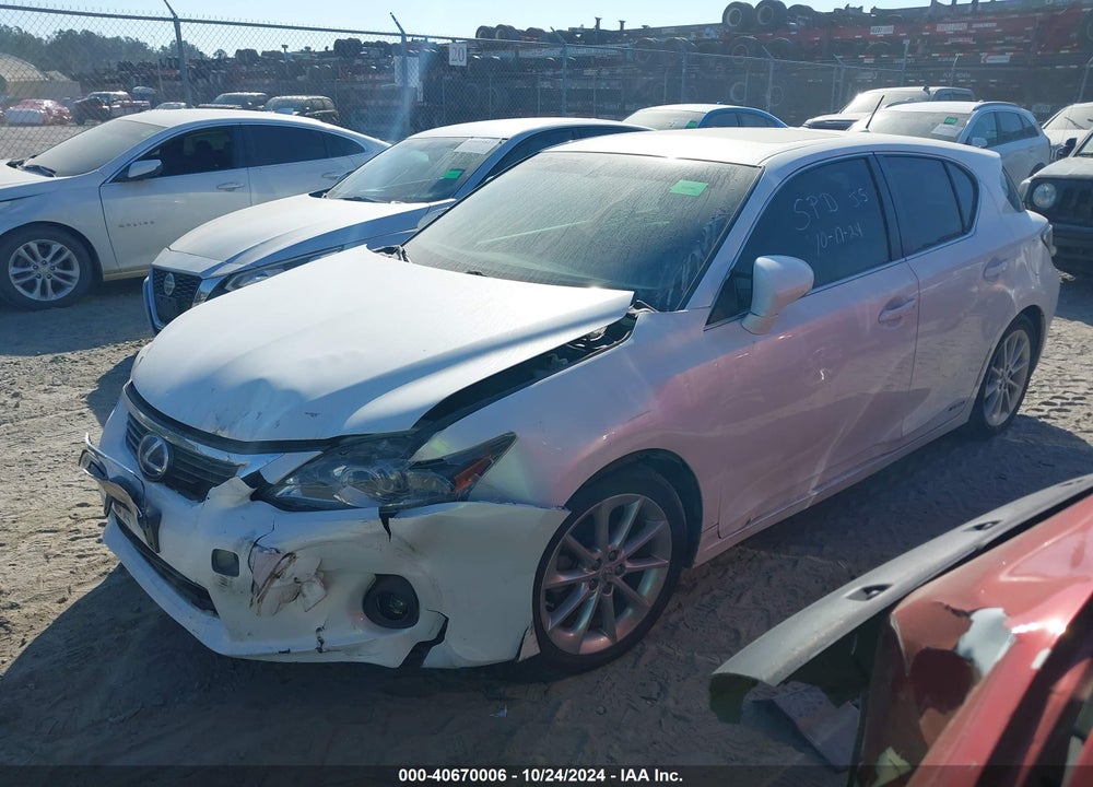2011 LEXUS CT 200H PREMIUM VIN: JTHKD5BH0B2046270