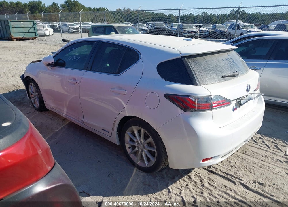 2011 LEXUS CT 200H PREMIUM VIN: JTHKD5BH0B2046270