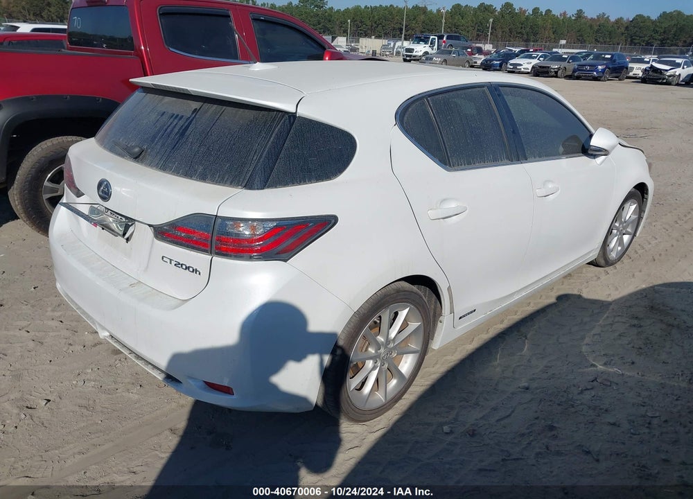 2011 LEXUS CT 200H PREMIUM VIN: JTHKD5BH0B2046270