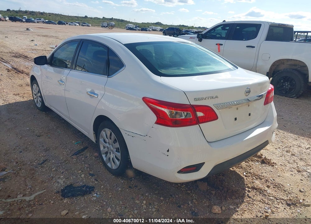 2019 NISSAN SENTRA S VIN: 3N1AB7AP9KY327995