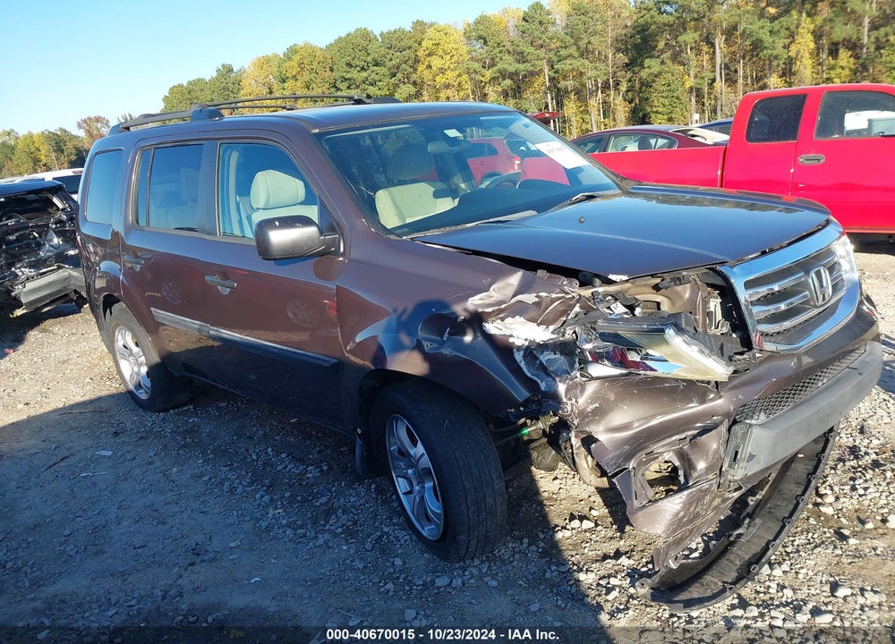 2013 HONDA PILOT LX VIN: 5FNYF3H27DB044593