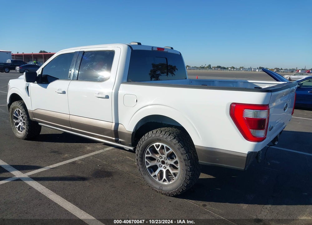 2021 FORD F-150 KING RANCH VIN: 1FTFW1E85MFB17444