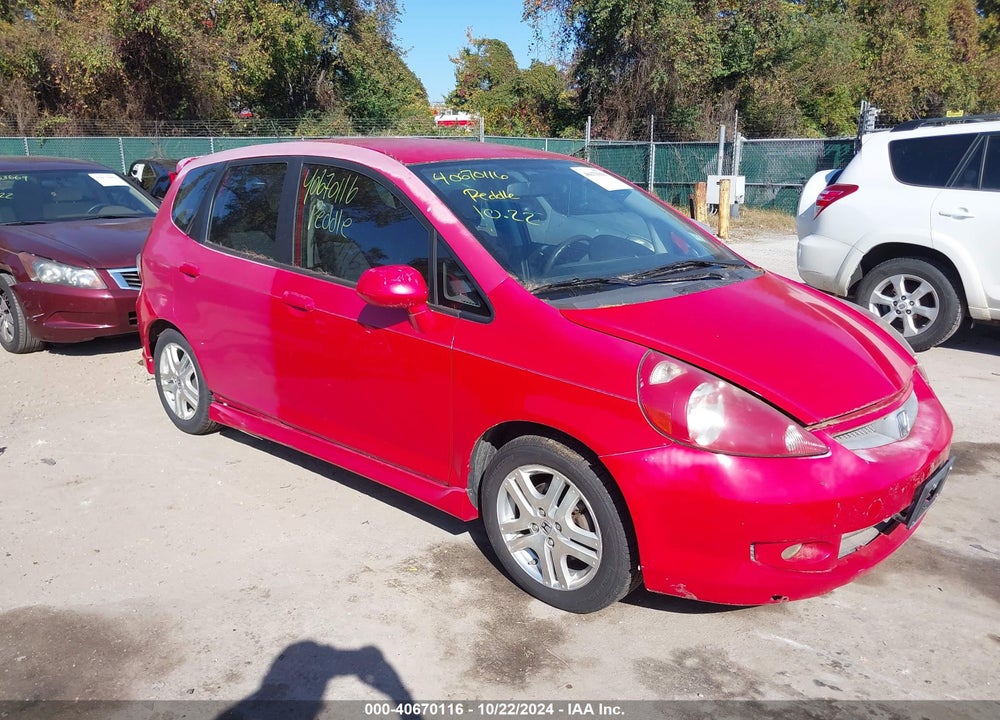 2008 HONDA FIT SPORT VIN: JHMGD38628S038602
