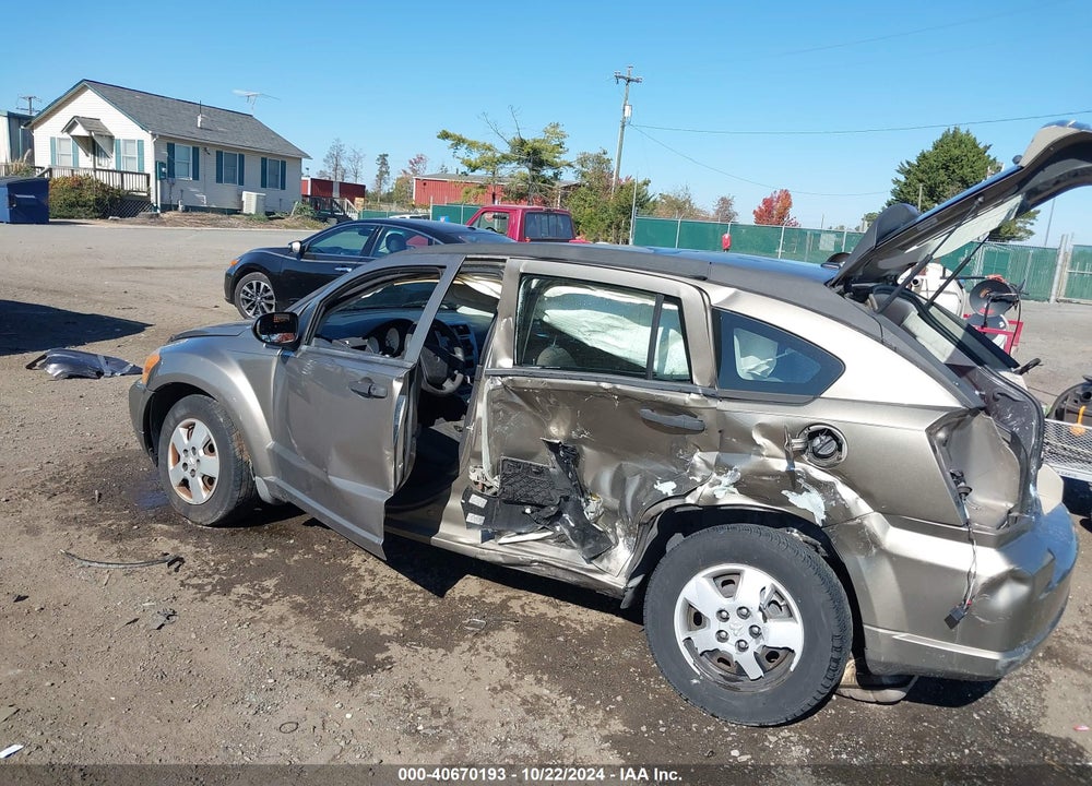 2008 DODGE CALIBER SE VIN: 1B3HB28B78D559081