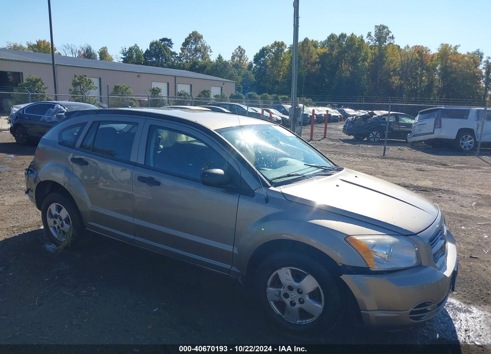 2008 DODGE CALIBER SE VIN: 1B3HB28B78D559081