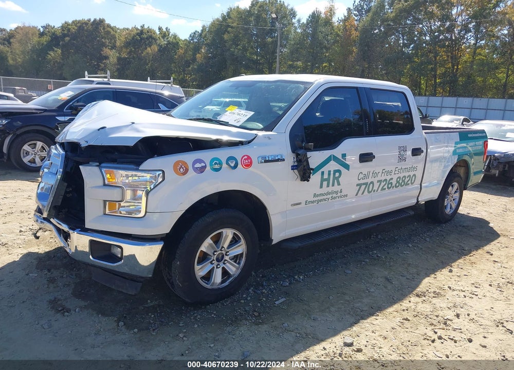 2017 FORD F-150 XLT VIN: 1FTEW1CP9HFB43153