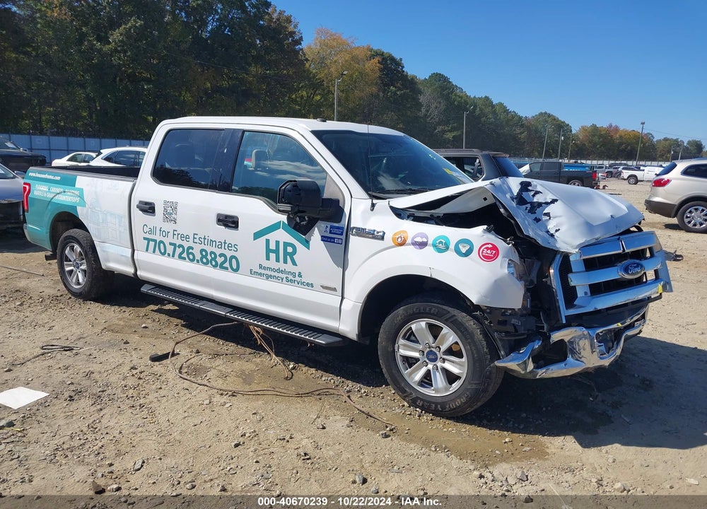 2017 FORD F-150 XLT VIN: 1FTEW1CP9HFB43153