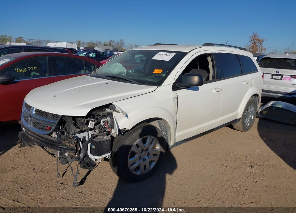 2018 DODGE JOURNEY SE VIN: 3C4PDCAB1JT242028