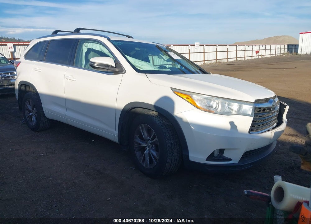 2015 TOYOTA HIGHLANDER XLE V6 VIN: 5TDJKRFH1FS218048