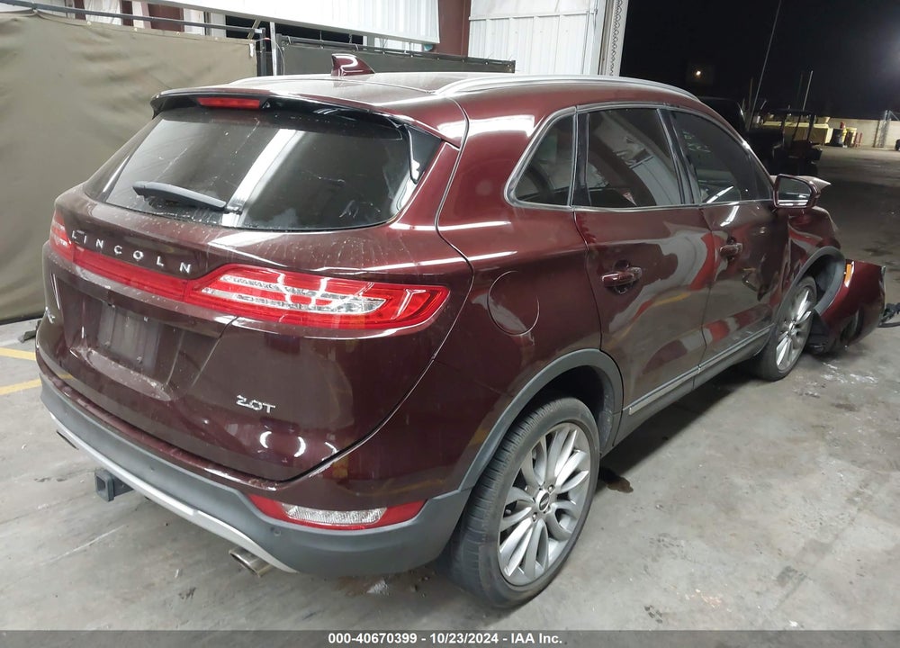 2018 LINCOLN MKC RESERVE VIN: 5LMCJ3C98JUL29358