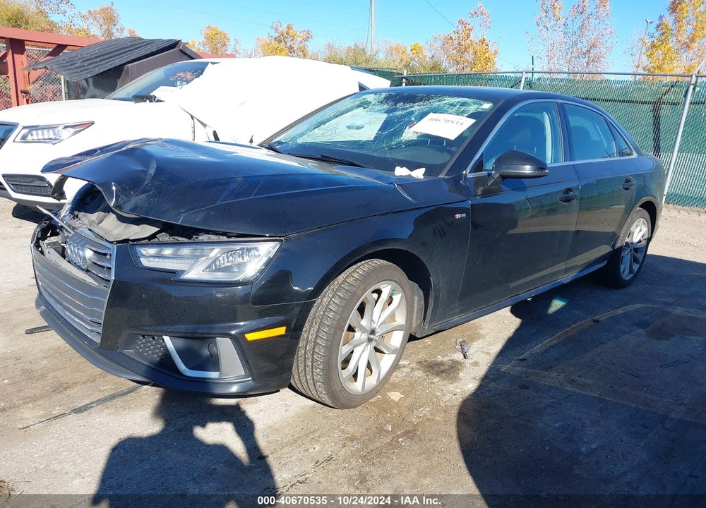 2019 AUDI A4 45 PREMIUM VIN: WAUDNAF44KN017776