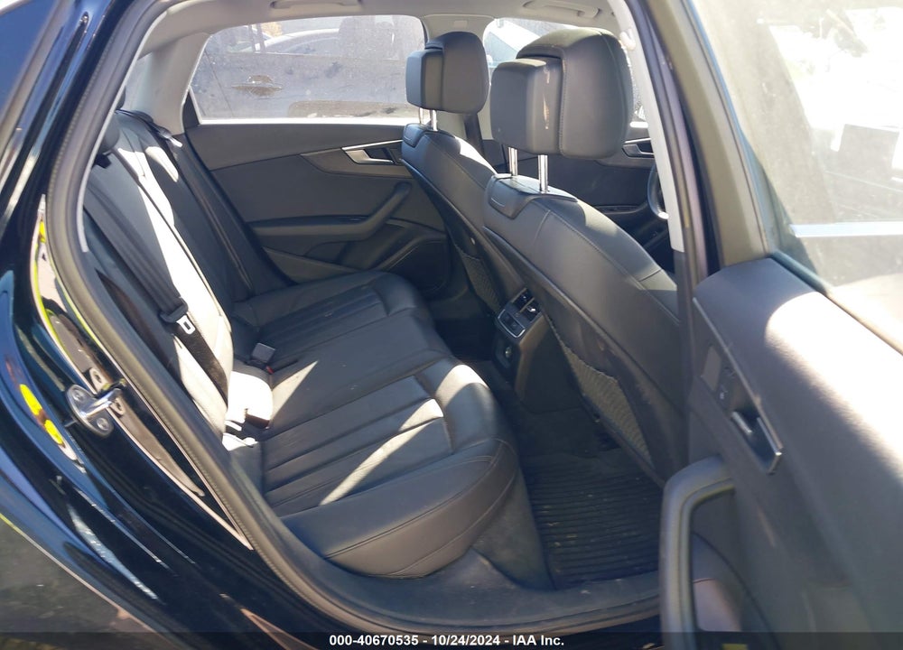 2019 AUDI A4 45 PREMIUM VIN: WAUDNAF44KN017776