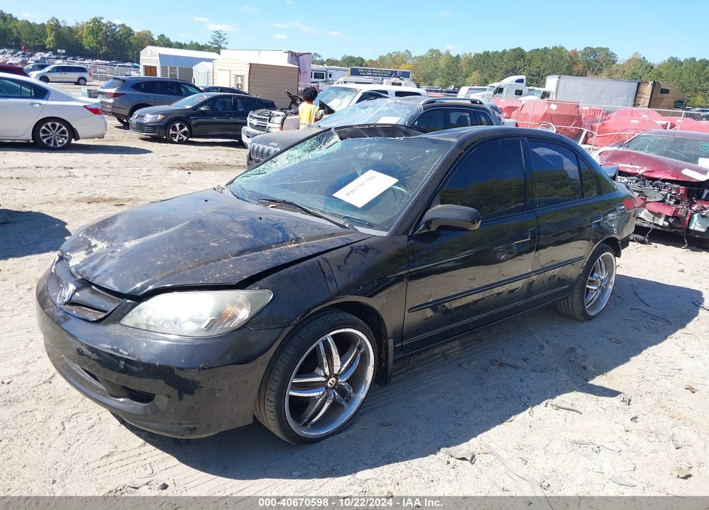 2004 HONDA CIVIC LX VIN: 2HGES16524H563501