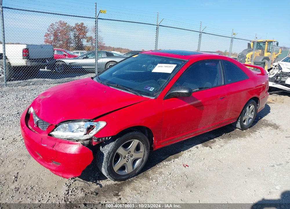 2004 HONDA CIVIC EX VIN: 1HGEM21974L069986