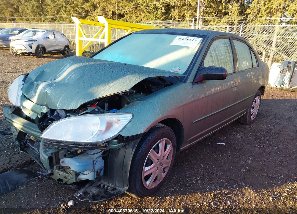 2004 HONDA CIVIC LX VIN: 2HGES16514H559830
