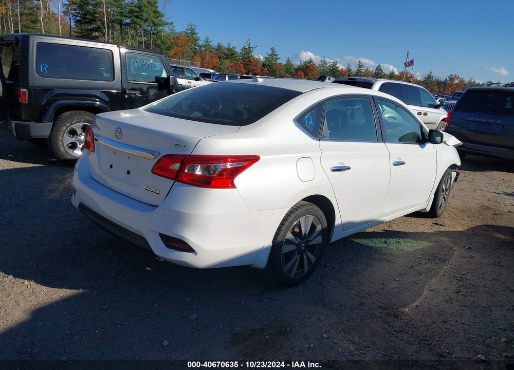 2019 NISSAN SENTRA SV VIN: 3N1AB7AP9KY439096