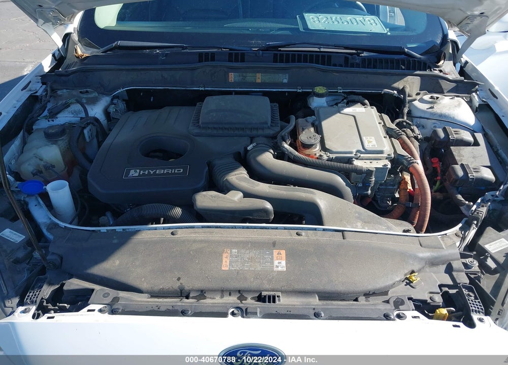 2019 FORD FUSION HYBRID SEL VIN: 3FA6P0MU3KR189531