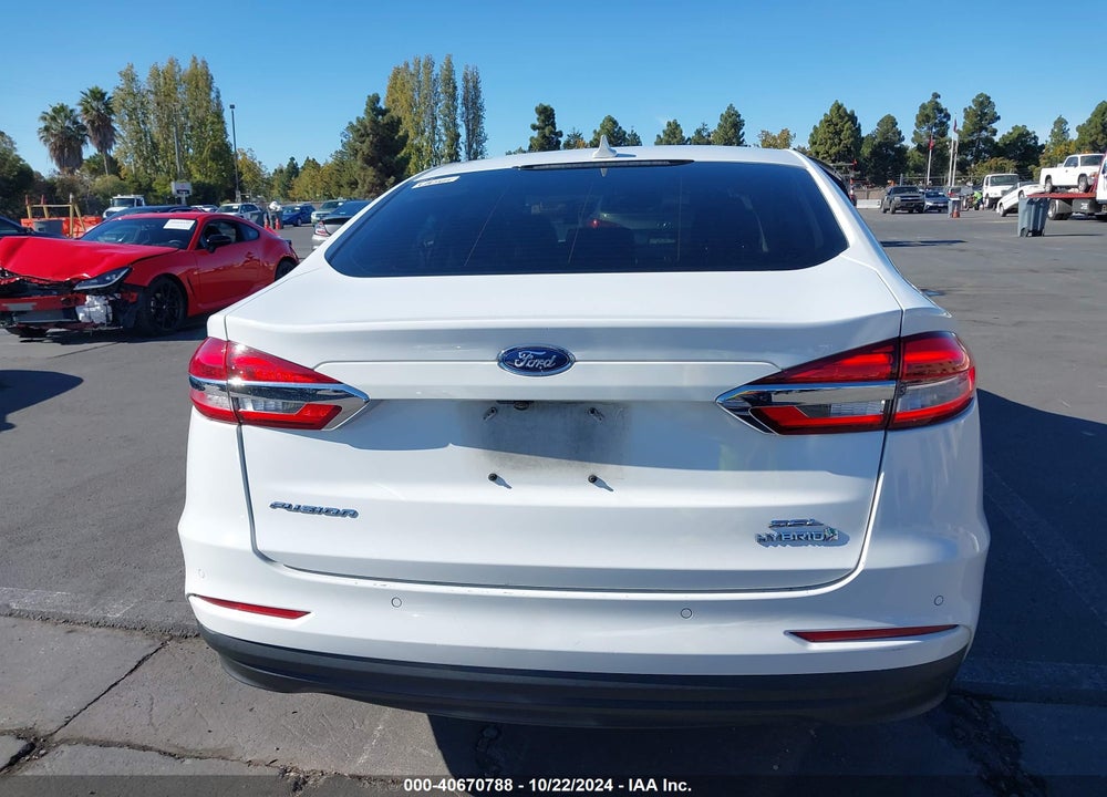 2019 FORD FUSION HYBRID SEL VIN: 3FA6P0MU3KR189531