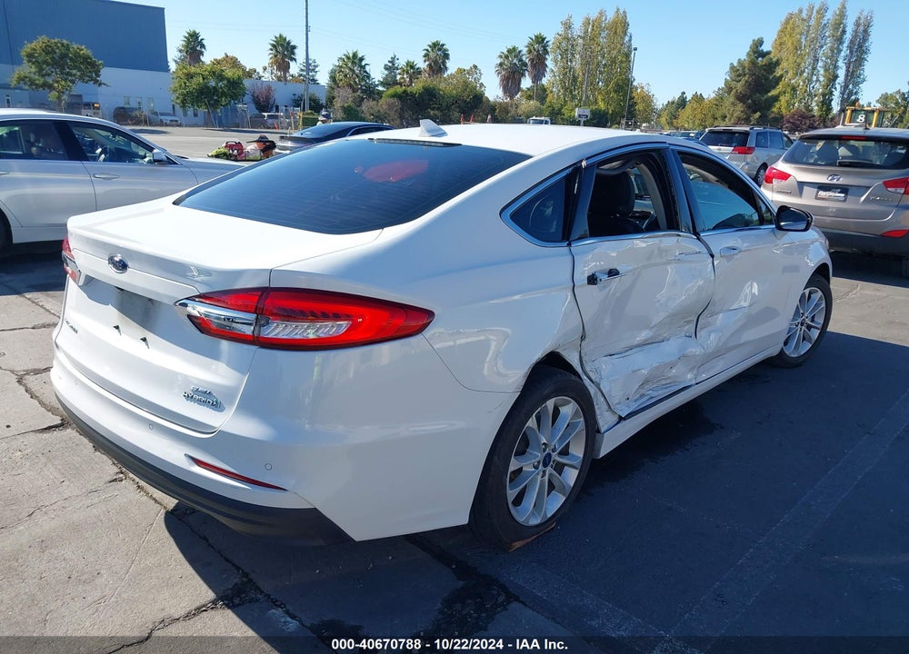 2019 FORD FUSION HYBRID SEL VIN: 3FA6P0MU3KR189531