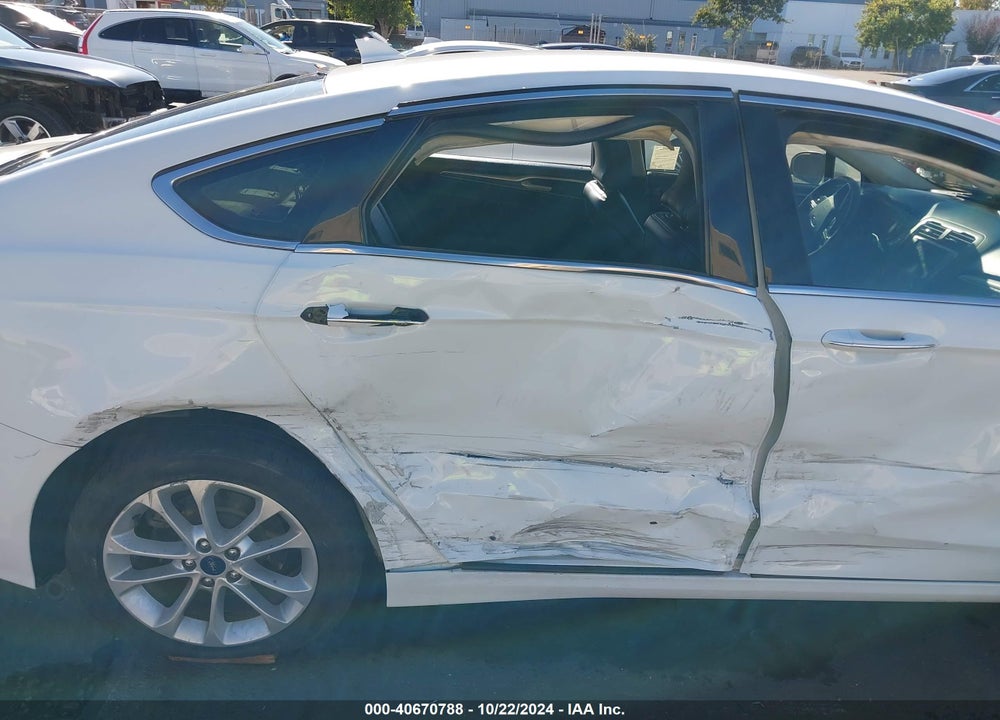 2019 FORD FUSION HYBRID SEL VIN: 3FA6P0MU3KR189531