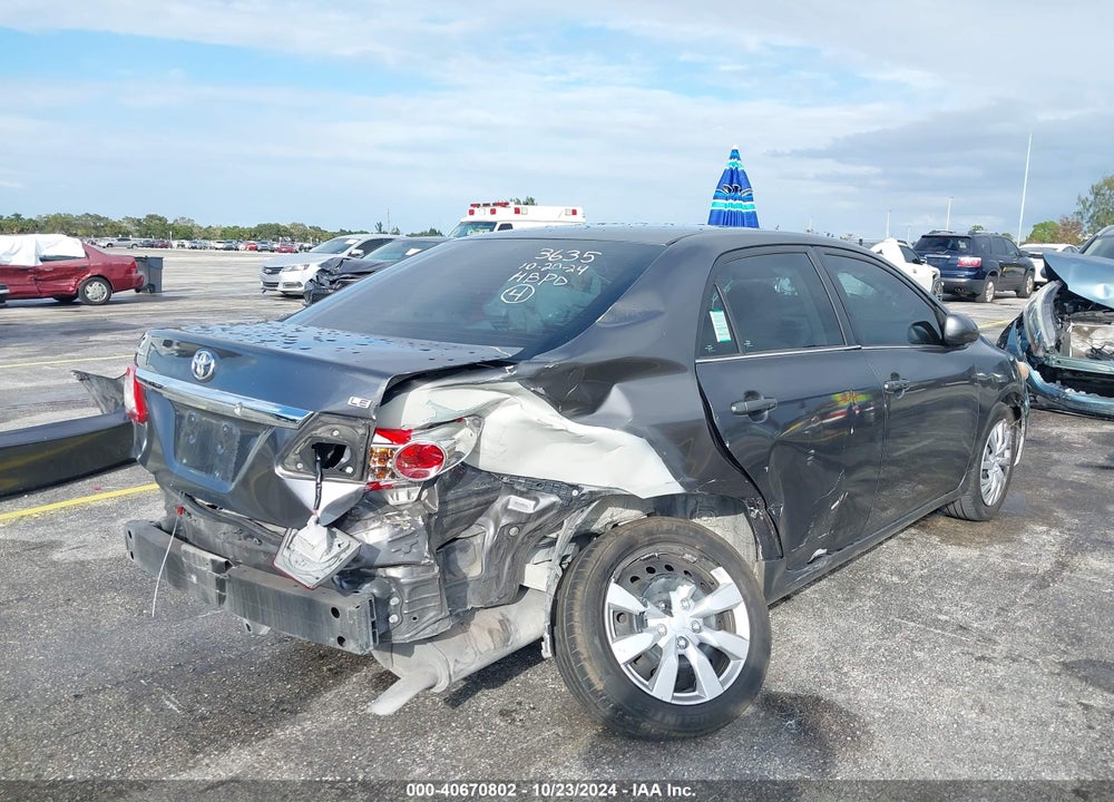 2013 TOYOTA COROLLA LE VIN: 5YFBU4EE5DP163635