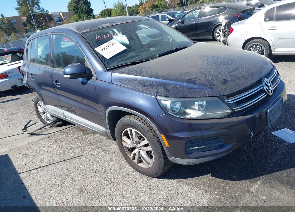 2013 VOLKSWAGEN TIGUAN S VIN: WVGAV7AX9DW504054