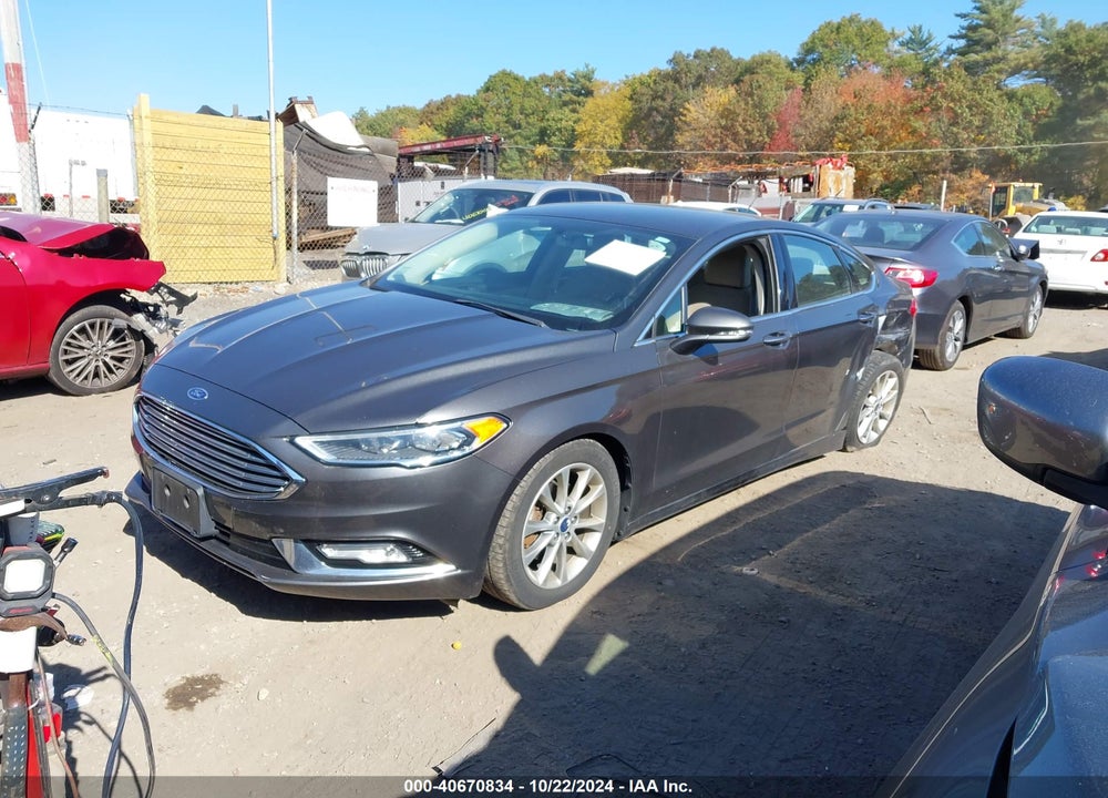 2017 FORD FUSION SE VIN: 3FA6P0HD9HR165561