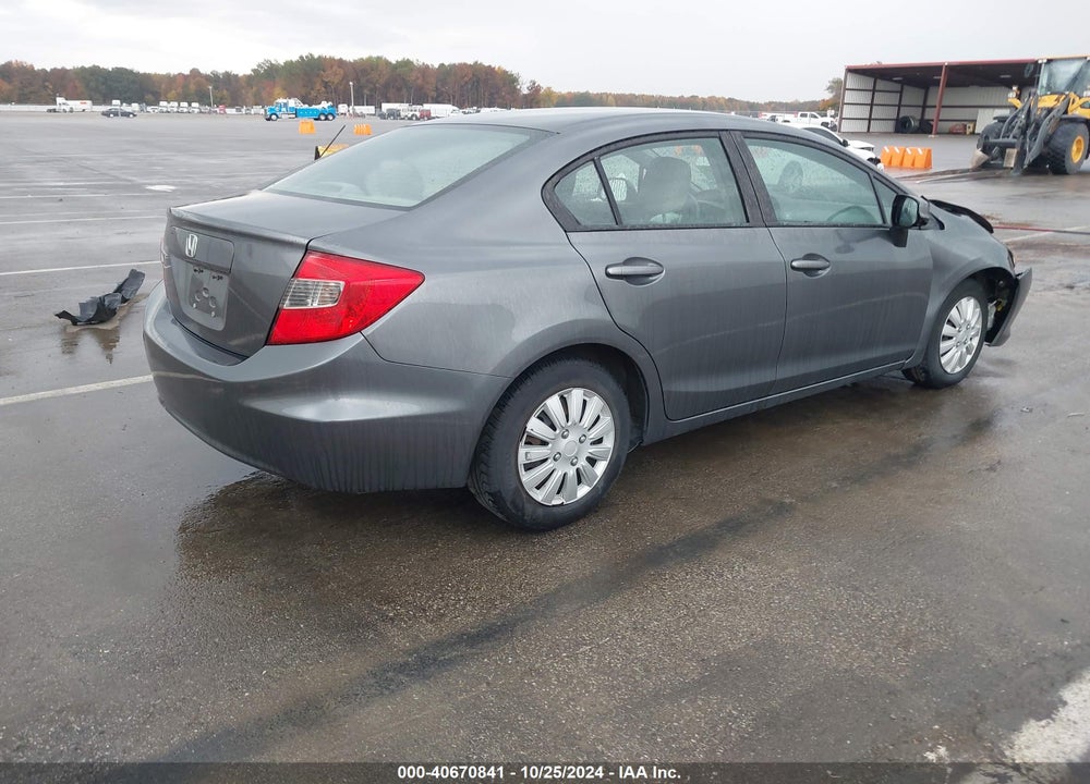 2012 HONDA CIVIC SDN LX VIN: 19XFB2F57CE054409
