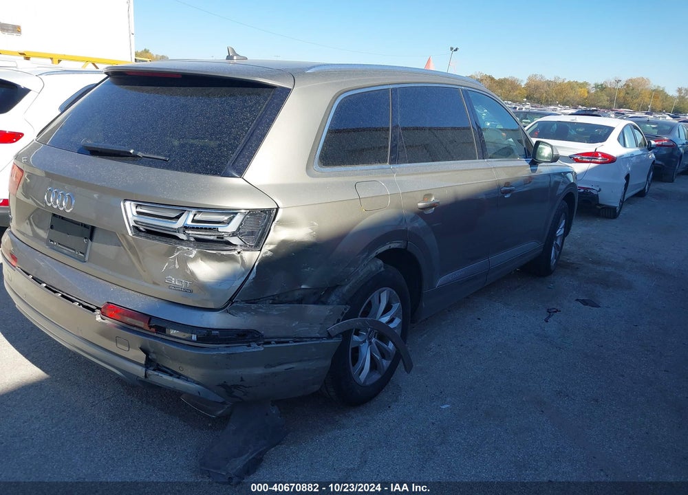 2017 AUDI Q7 3.0T PREMIUM VIN: WA1LAAF71HD015285