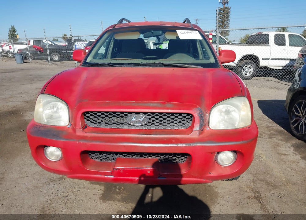 2004 HYUNDAI SANTA FE GLS VIN: KM8SC13D54U792385
