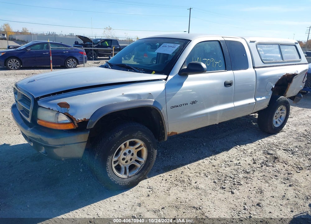 2002 DODGE DAKOTA VIN: 1B7GG12X72S720784