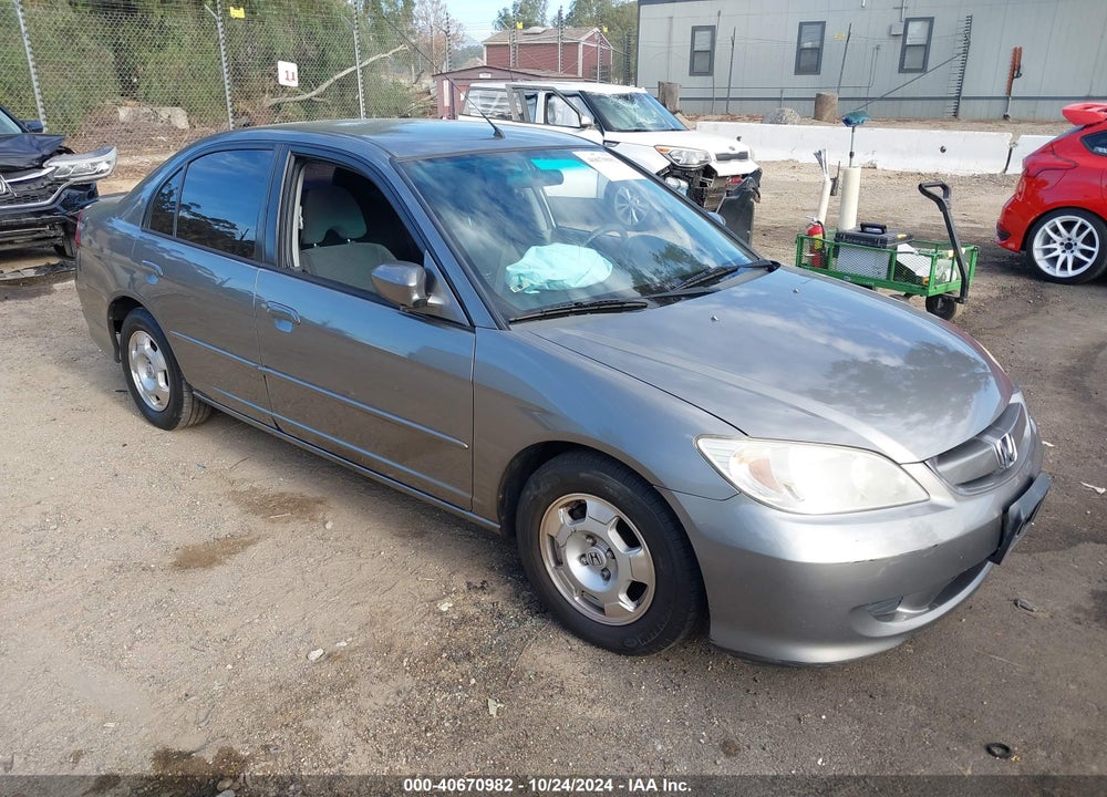 2005 HONDA CIVIC HYBRID VIN: JHMES96635S025601