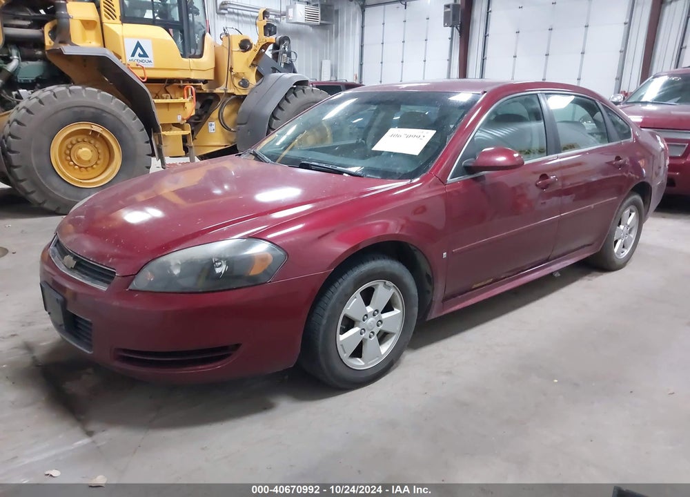 2009 CHEVROLET IMPALA LT VIN: 2G1WT57N891301092