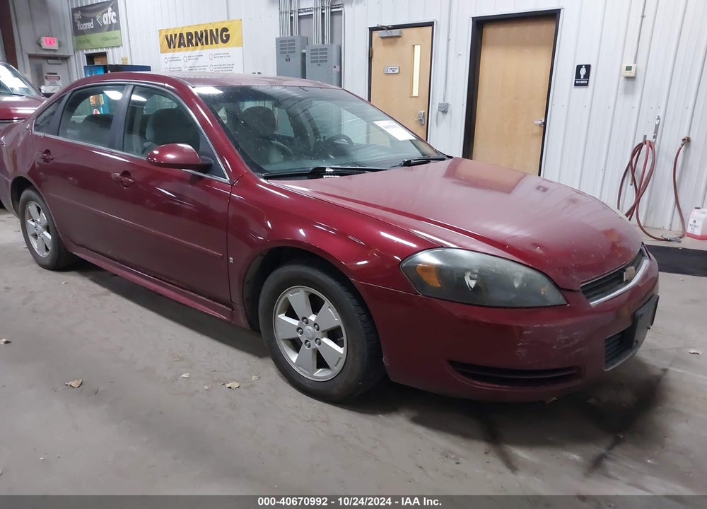 2009 CHEVROLET IMPALA LT VIN: 2G1WT57N891301092