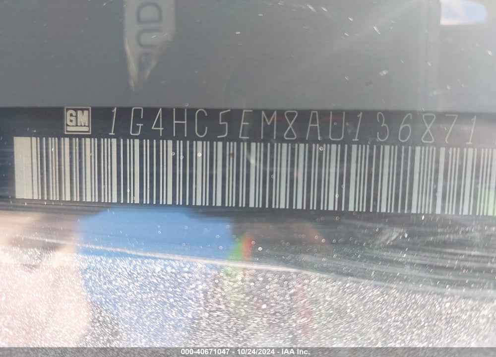 2010 BUICK LUCERNE CXL VIN: 1G4HC5EM8AU136871