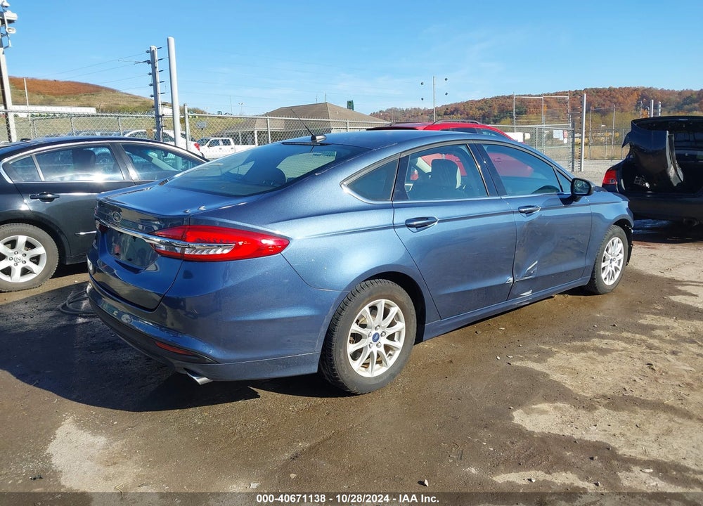 2018 FORD FUSION S VIN: 3FA6P0G79JR144517