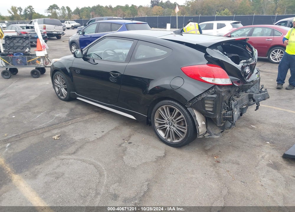 2016 HYUNDAI VELOSTER TURBO VIN: KMHTC6AE3GU279962