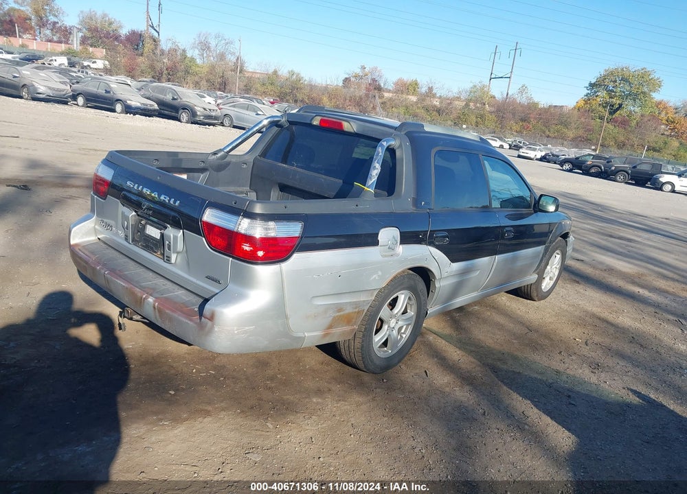 2003 SUBARU BAJA VIN: 4S4BT61C236105731