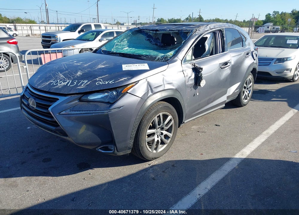 2016 LEXUS NX 300H VIN: JTJYWRBZ3G2009675