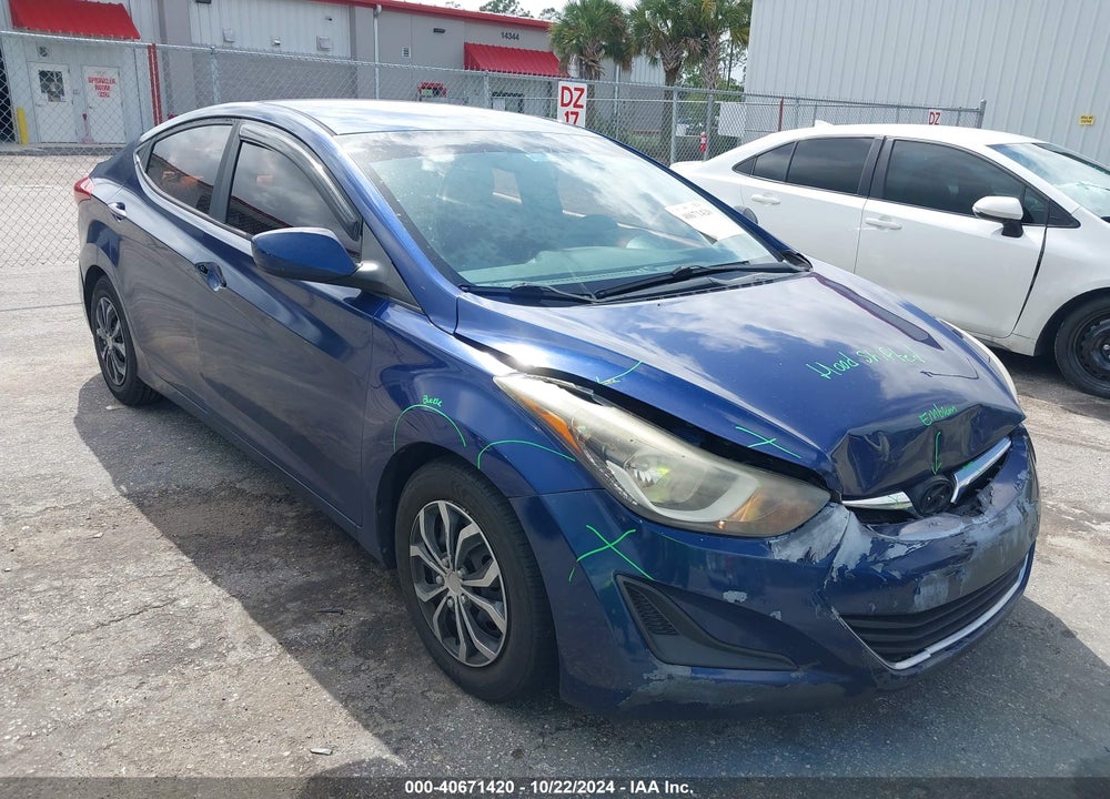 2016 HYUNDAI ELANTRA SE VIN: 5NPDH4AE6GH731511