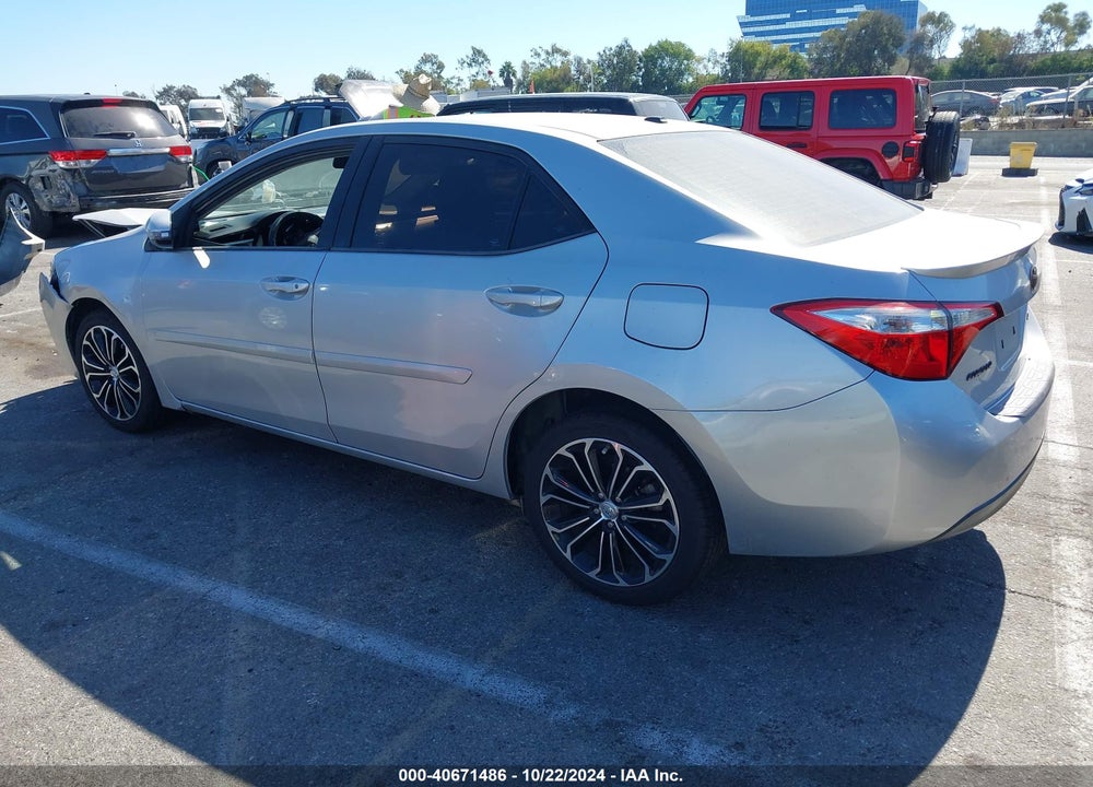 2016 TOYOTA COROLLA S PREMIUM VIN: 5YFBURHE8GP487661