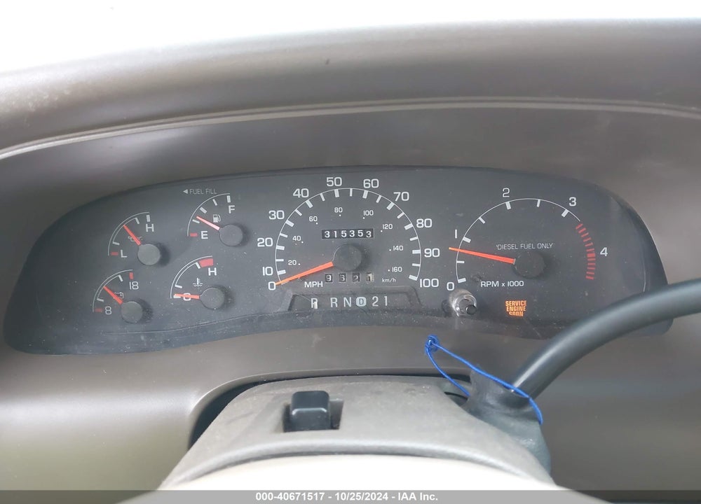 2000 FORD EXCURSION LIMITED VIN: 1FMSU43F4YEC60433