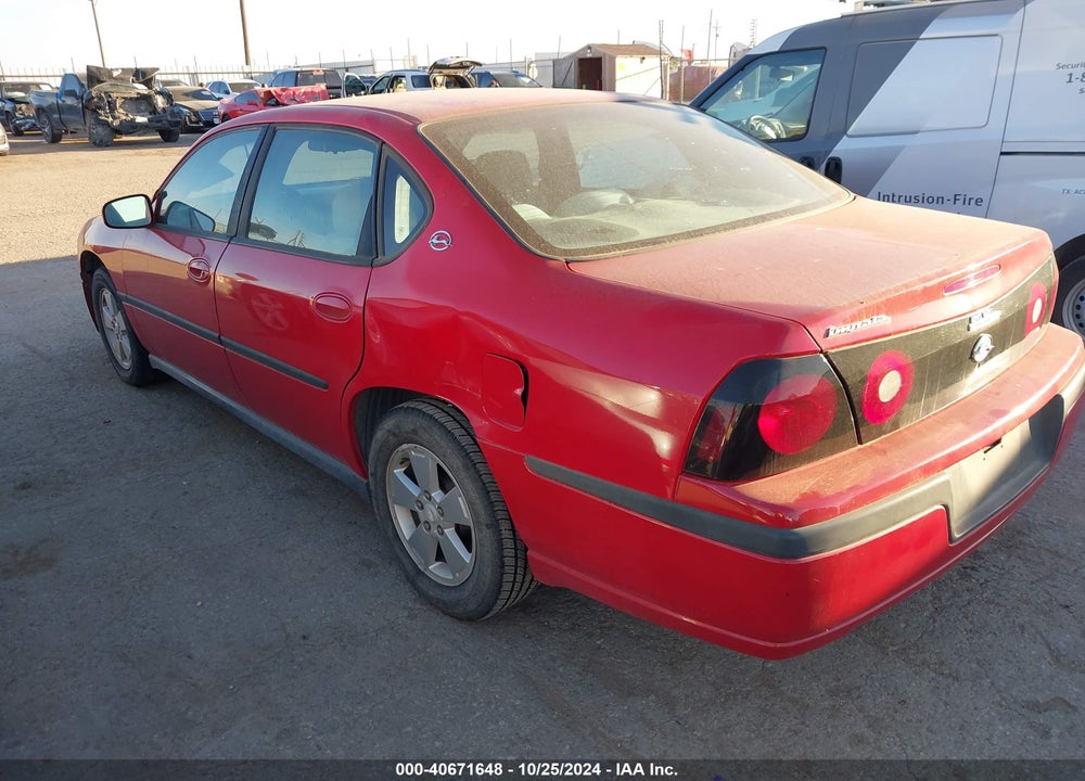 2004 CHEVROLET IMPALA VIN: 2G1WF52E249377383