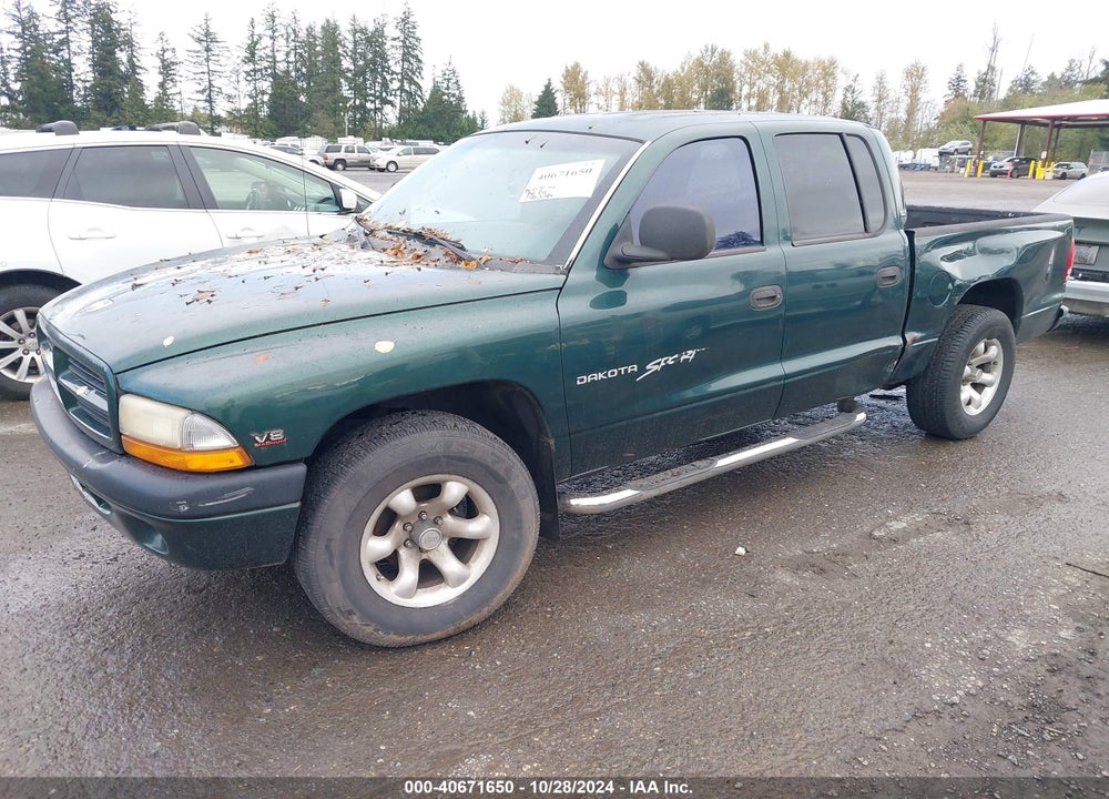 2000 DODGE DAKOTA SLT/SPORT VIN: 1B7GL2AN9YS693968
