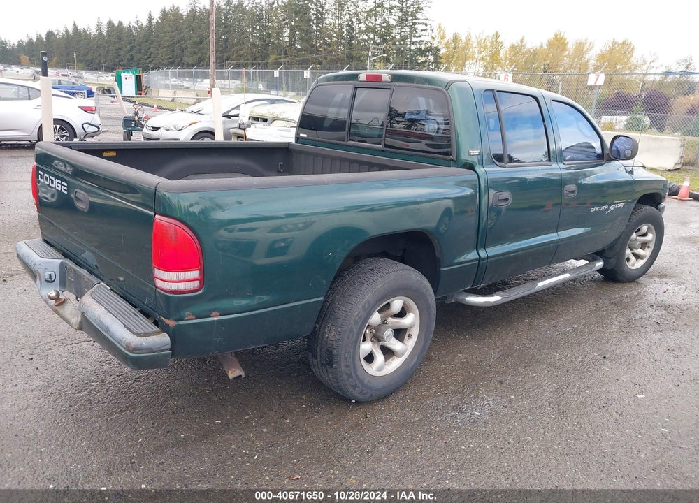 2000 DODGE DAKOTA SLT/SPORT VIN: 1B7GL2AN9YS693968