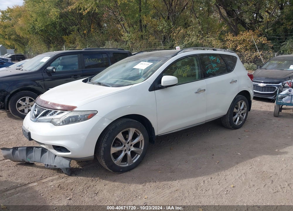 2012 NISSAN MURANO LE VIN: JN8AZ1MW9CW211105