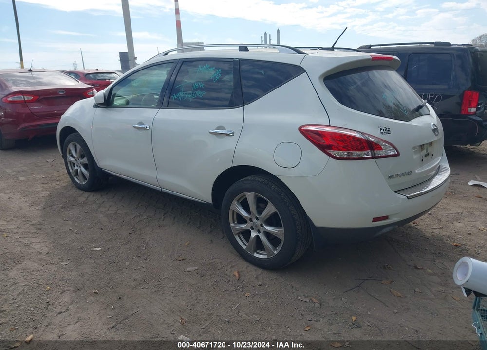2012 NISSAN MURANO LE VIN: JN8AZ1MW9CW211105