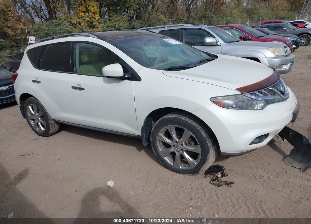 2012 NISSAN MURANO LE VIN: JN8AZ1MW9CW211105