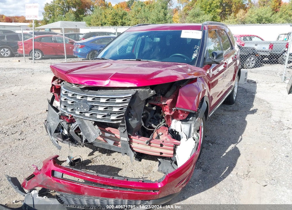 2017 FORD EXPLORER XLT VIN: 1FM5K7D86HGD80646