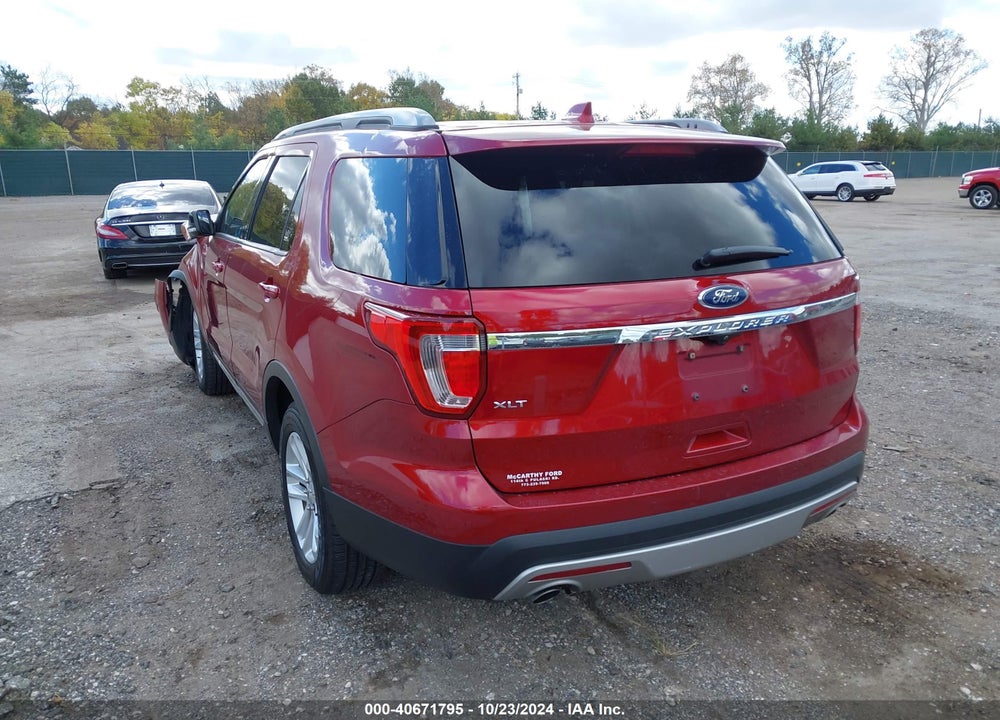 2017 FORD EXPLORER XLT VIN: 1FM5K7D86HGD80646